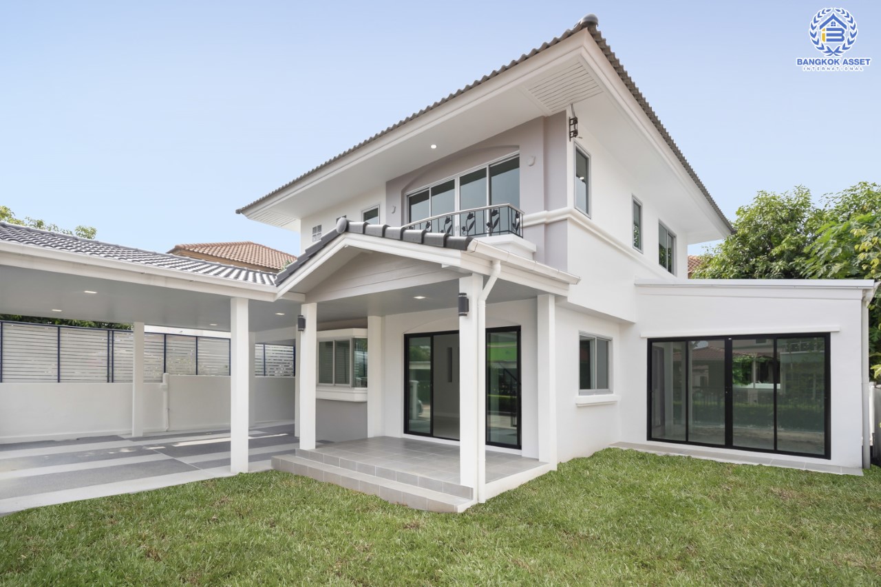 บ้านมือสองตกแต่งใหม่ ม.ศุภาลัยวิลล์ วงแหวน-รัตนาธิเบศร์ เนื้อที่ 54 ตร.ว. ฟังก์ชันจัดเต็ม 4 ห้องนอน 2 ห้องน้ำ 3 ที่จอดรถ ตอบโจทย์ทุกการเข้าอยู่ บนทำเลเดินทางสะดวก ใกล้ ถ.กาญจนาภิเษก เซ็นทรัลเวสต์เกต และรถไฟฟ้า "สถานีคลองบางไผ่